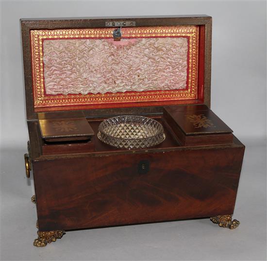 A Victorian tea caddy